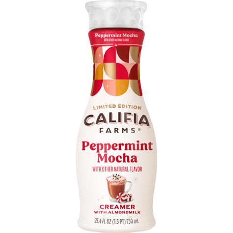 Califia Farms Peppermint Mocha Almond Milk Coffee Creamer 25 4 Fl Oz Delivery Or Pickup Near