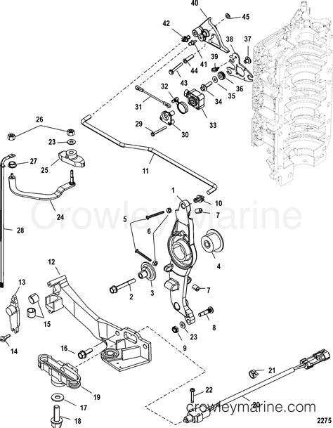 Quicksilver Throttle Parts Mercury Outboard 7.5HP OEM Parts Diagram