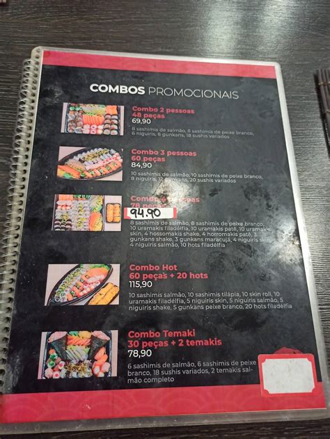 Menu Em Daebak Culin Ria Japonesa Restaurante Goi Nia