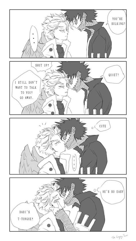 Dabi X Hawks Comic Kiss Cute Anime Memes