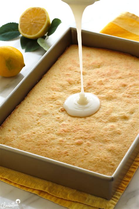 The Lemoniest Lemon Sheet Cake Cleobuttera