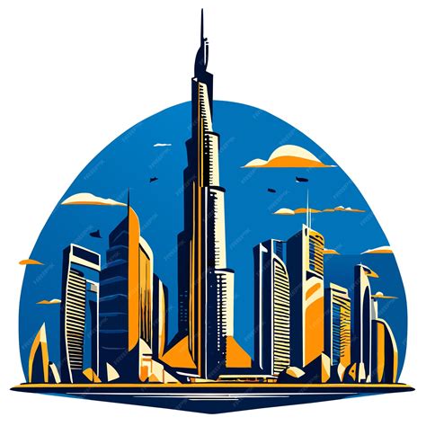 Premium Vector Burj Khalifa Vector Illustration Doodle