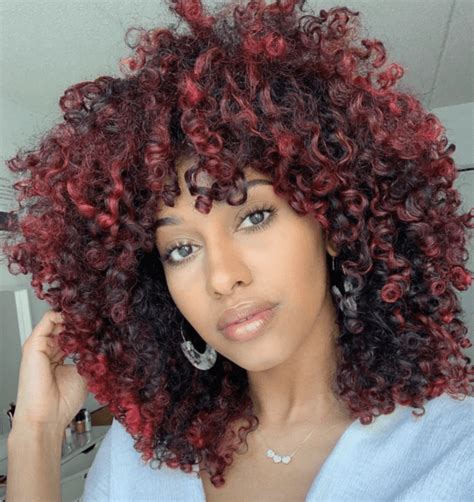 Burgundy Curl Formula Dyed Curly Hair Curly