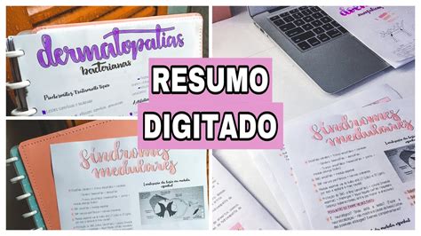 STUDY VLOG DICAS De Como Fazer Um BOM RESUMO No COMPUTADOR YouTube