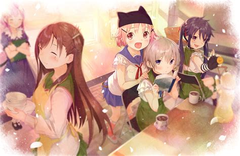 Wallpaper Gadis Anime Gakkou Gurashi Takeya Yuki Ebisuzawa Kurumi