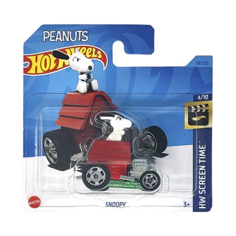 Игрушечная машинка Hot Wheels коллекция HW SCREEN TIME модель SNOOPY масштаб 1 64