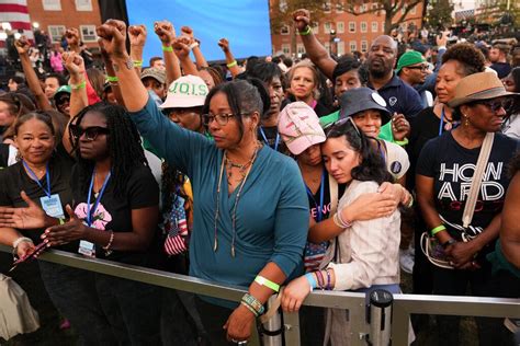 In Concession Speech Harris Says She Will Not Give Up Her Fight The New York Times