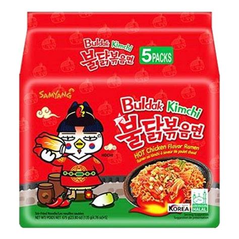 Buldak Zupka Ramen Kurczak Kimchi Bardzo Ostra Samyang X5 Sklep