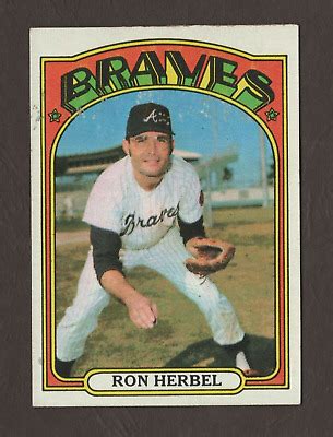 Topps Baseball Card Ron Herbel Atlanta Braves Ebay