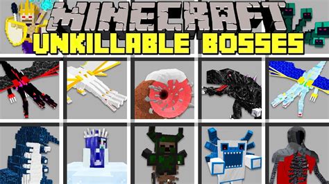 Minecraft Unkillable Bosses Mod L Battle Worlds Strongest Bosses L