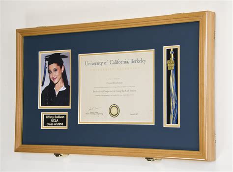 Buy Custom Graduation Diploma Frame Tassel Photo Cap Engraving Display