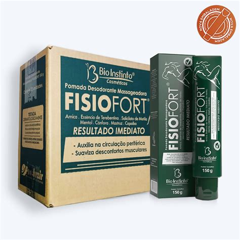 Pomada Desodorante Massageadora Fisiofort G Kit Unidades