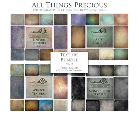 40 High Res Fine Art Digital Texture Bundle No 19 Photography