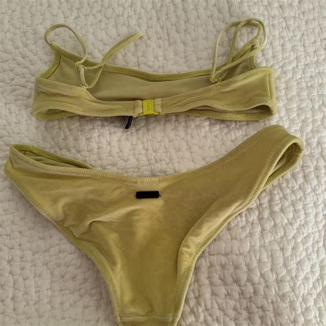 Triangl Neon Green Bikini Size Xs Great Condition Depop