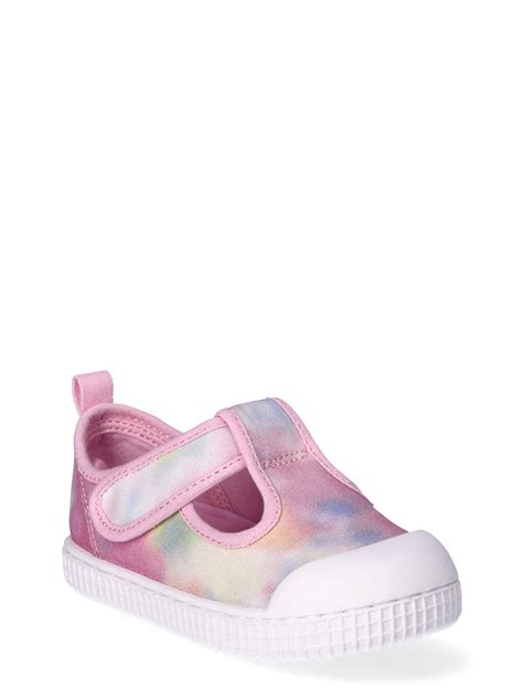 Wonder Nation Baby Girl T Strap Bump Toe Shoes