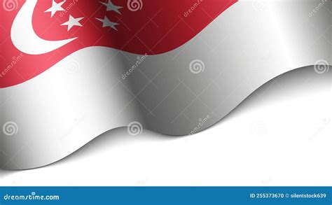 EPS10 Vector Patriotic Background with Singapore Flag Colors. Stock Vector - Illustration of ...