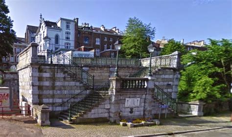 les châteaux ponts escaliers de Verviers Rue de la Banque et du Palais