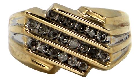 Lot Detail Elvis Presley Owned Worn Kt Gold Diamond Ring