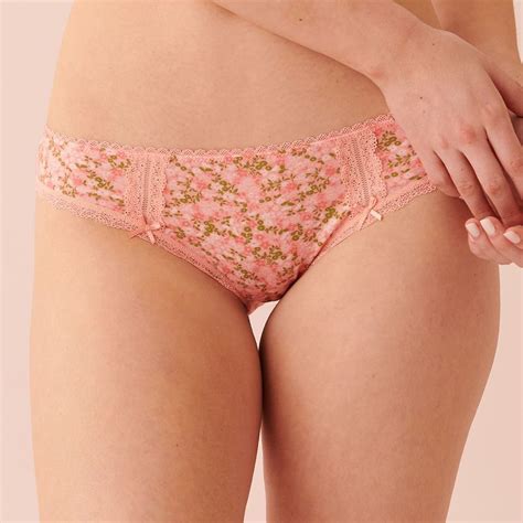 Buy La Vie En Rose Cotton And Lace Detail Bikini Panty Online