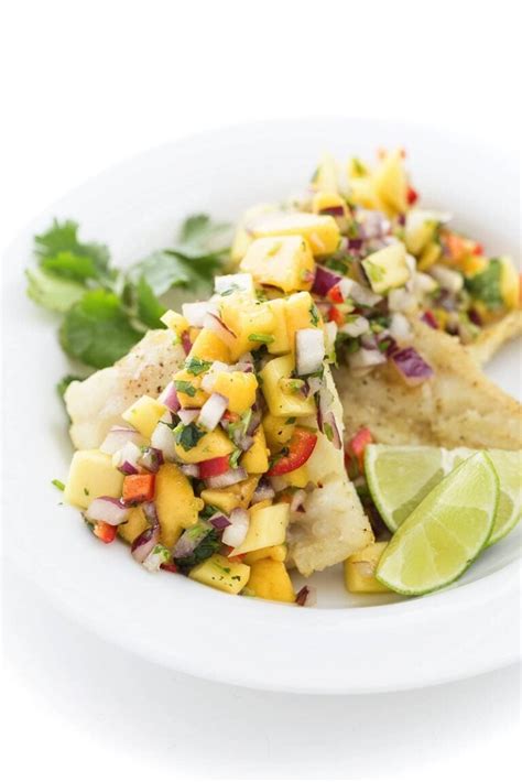 Baked Fish Tacos With Mango Salsa The Lemon Bowl