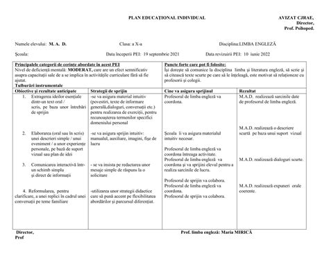 AcademiaABC – Plan educațional individual-Învățământ special