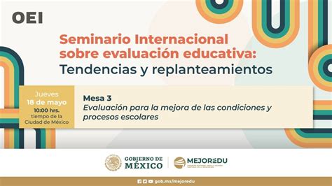 Seminario Internacional sobre evaluación educativa tendencias y