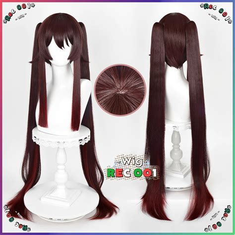 Jual Mwig Hutao Cosplay Wig Hu Tao Cosplay Genshin Impact Cm