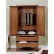 Furniture Of America Belkor Mid Century Modern Solid Wood Armoire In