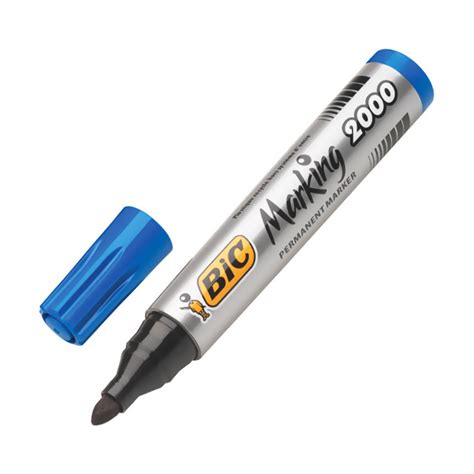 Bic 2000 Permanent Markör Koli Kalemi Yuvarlak Uç Mavi 8209143 Ofma