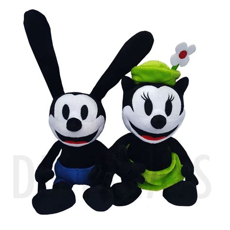 Disney Parks Oswald the Lucky Rabbit and Ortensia Plush Doll 9" Set New ...