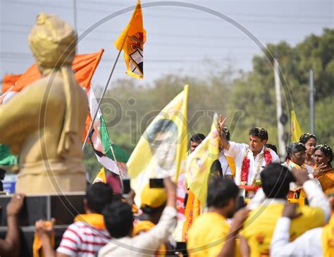 Image Of Nandamuri BalaKrishna TDP MLA Hindupur In A Road Show As A