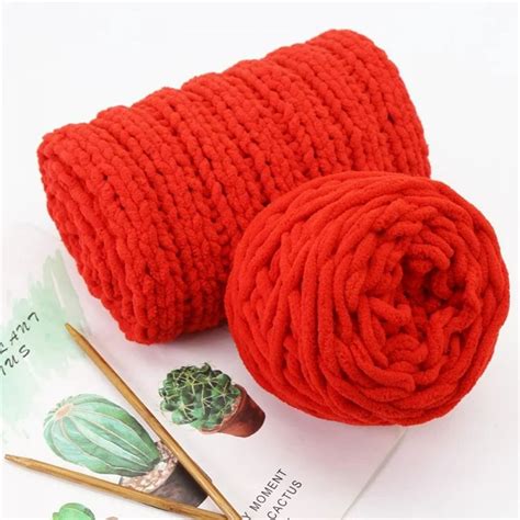 HANXIULIN Chunky Knit Yarn Soft Velvet Yarn Crochet Knitting Blanket ...