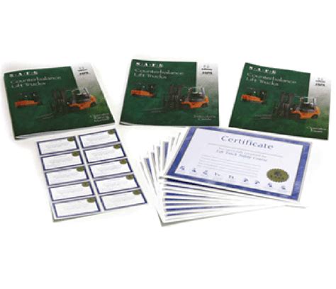 Counterbalance Forklift Training Kit Support Materials - FirstQualityForkliftTraining_