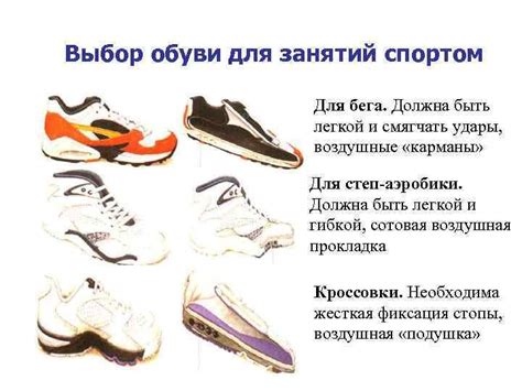 Спортивная обувь. Виды и применение. Как выбрать и особенности