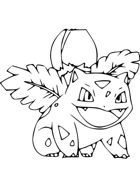 Pokemon Ivysaur Coloring Pages Free Printable 540 | The Best Porn Website