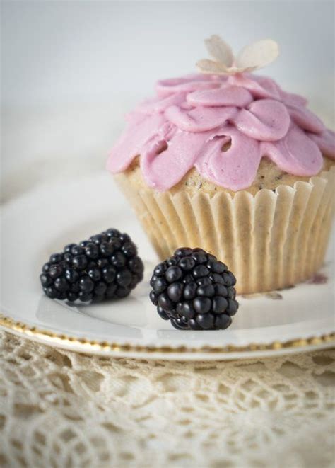 Earl Grey And Boysenberry Cupcakes — A Sweet Little Life Berries