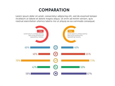 Infographic Vergelijking Vergelijk Sjabloon En Powerpoint Premium Vector