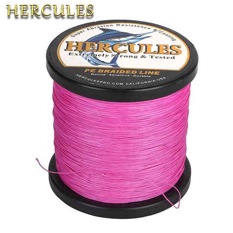 Hercules Ligne De P Che Tress E En Pe Rose Brins Fil Lisse De M