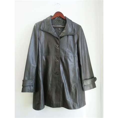 Jones New York Jones New York Chocolate Brown Leather Jacket Grailed