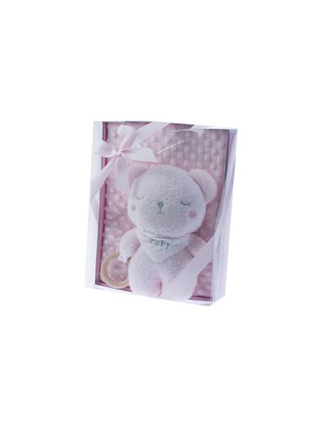 Manta Peluche Bear Rosa Regalo Beb Revitex Onine