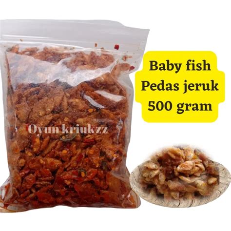 Baby Fish Ikan Pepetek Pedas Daun Jeruk Gram Lazada Indonesia