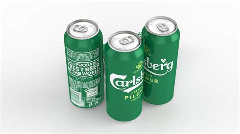 Beer Can Carlsberg Premium Pilsner Ml D Model Turbosquid