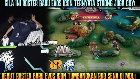 Debut Roster Baru Evos Icon Meratakan Rrq Sena Evos Icon Vs Rrq Sena