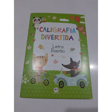 Livro Caligrafia Divertida Letra Bastão Shopee Brasil