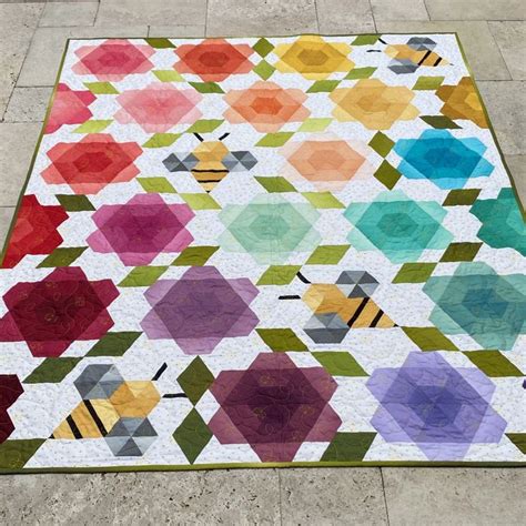 Bumblebee Blossoms Quilt Kit By Krista Moser For The Quilted Life