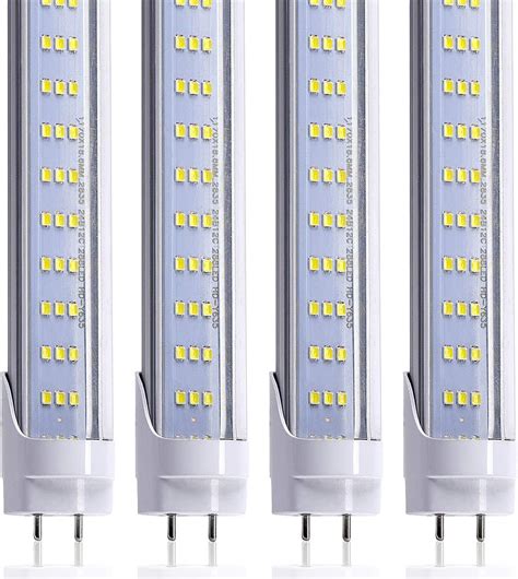 FTUBET 25 Pack T8 T10 T12 LED Tube Lights 60W 6500LM 6000K Cold