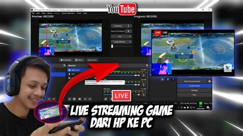 Cara LIVE STREAMING GAME Dari Hp Ke PCCara LIVE STREAMING Di YouTube