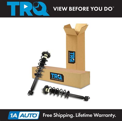 Trq Rear Loaded Quick Complete Shock Strut Spring Assembly Pair For