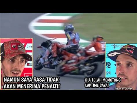 INSIDEN PECCO BAGNAIA ALEX MARQUEZ PECCO BAGNAIA KENA PENALTI BEGINI