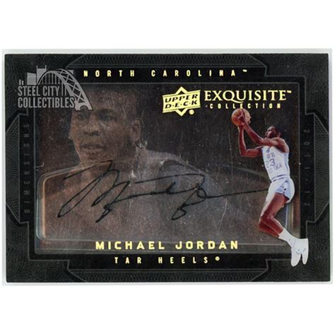 Michael Jordan 2011 12 Upper Deck Exquisite Dimensions Autograph Card